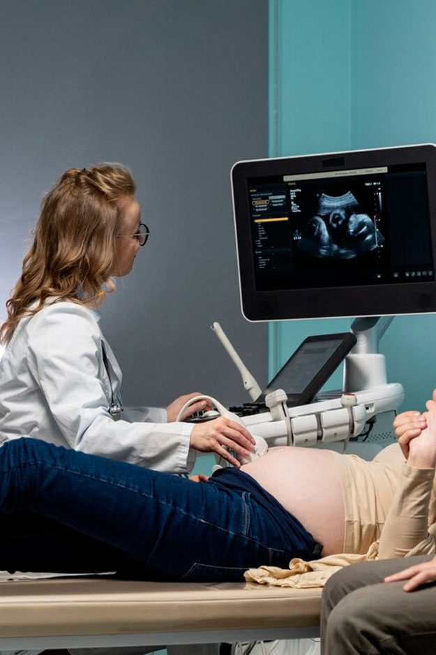 Modern ultrasound exam room in Houston