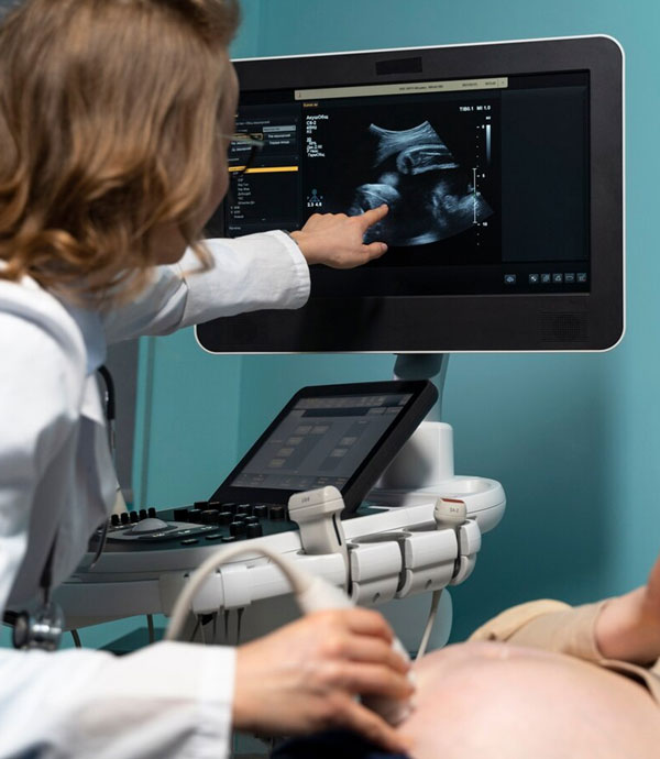 Ultrasound imaging performed by trained sonographer in Houston